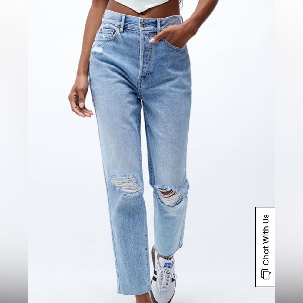 PacSun jeans ultra high rise slim light wash